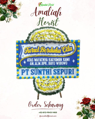 Papan Bunga Duka di Batu Urip Taba